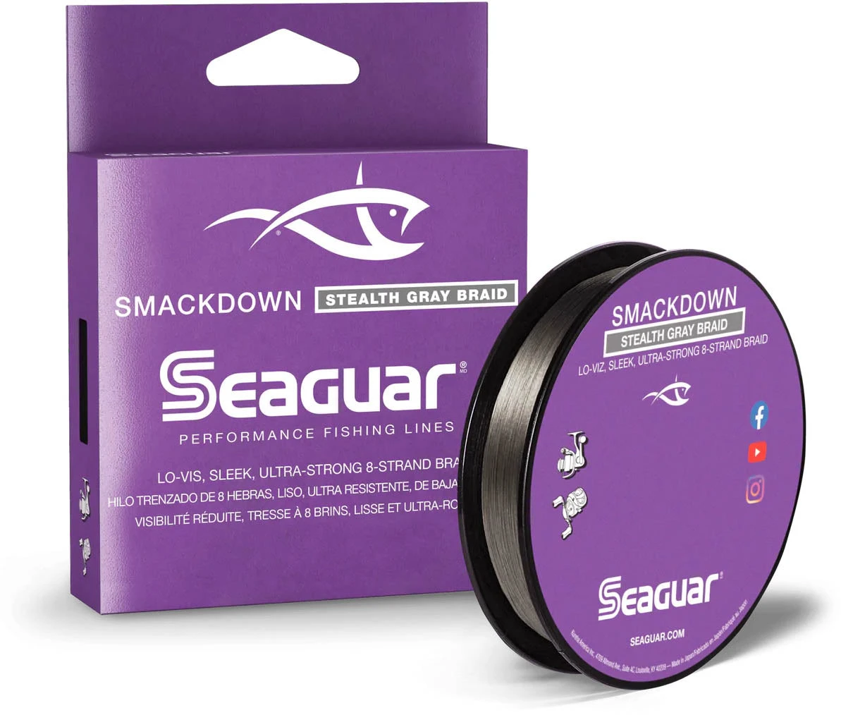 Seaguar Smackdown Braid 300 Yards Stealth Gray 1 Seaguar Smackdown Braid 300 Yards Stealth Gray