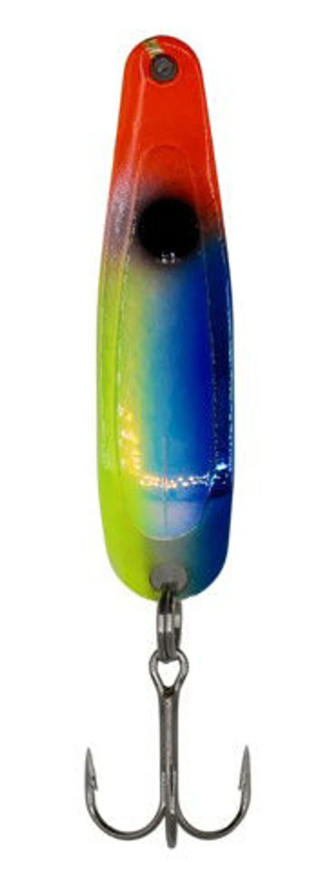 Michigan Stinger Spoons - SCORPION SIZE - XS404UV - Silver Smooth - Blue Veggie UV 1 Michigan Stinger Spoons - SCORPION SIZE - XS404UV - Silver Smooth - Blue Veggie UV