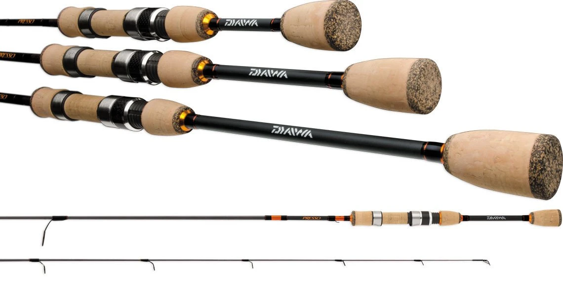 Daiwa Presso Ultralight 4-Piece Travel Spinning Rods 1 Daiwa Presso Ultralight 4-Piece Travel Spinning Rods