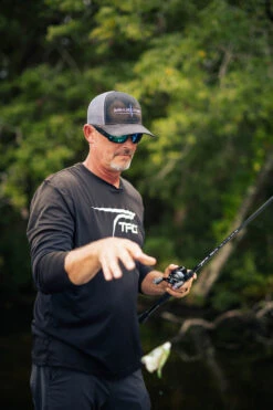 Temple Fork Outfitters Tactical Elite Bass Baitcasting Rods -Fishing Gear Sale tfo tactical elite bass bottom banner lifestyle 3 1