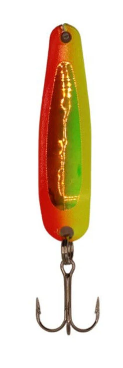 Michigan Stinger Spoons - SCORPION SIZE - XCU185TUV - Red Hot Trans UV